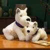 Popular New Cute West Highland Puppy Doll White Terrier Dog Doll Repair Dog Plush Toy Paw Machine Doll