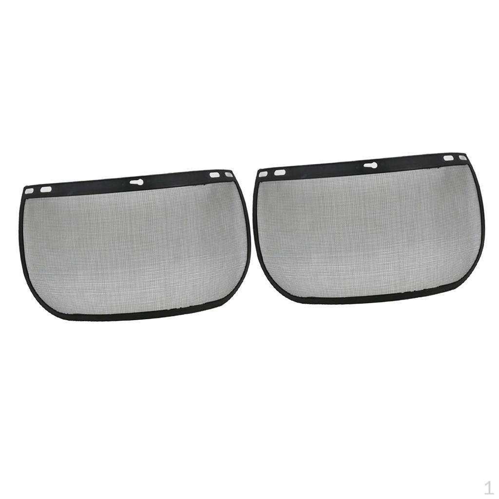 

2 Safety Weeding Forestry Screen Visor For Head Helmet