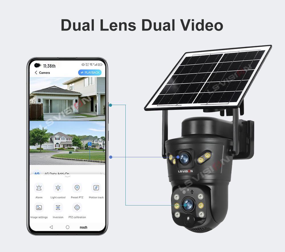 V380 4G Solar Wireless Monitoring Camera 2025 Model