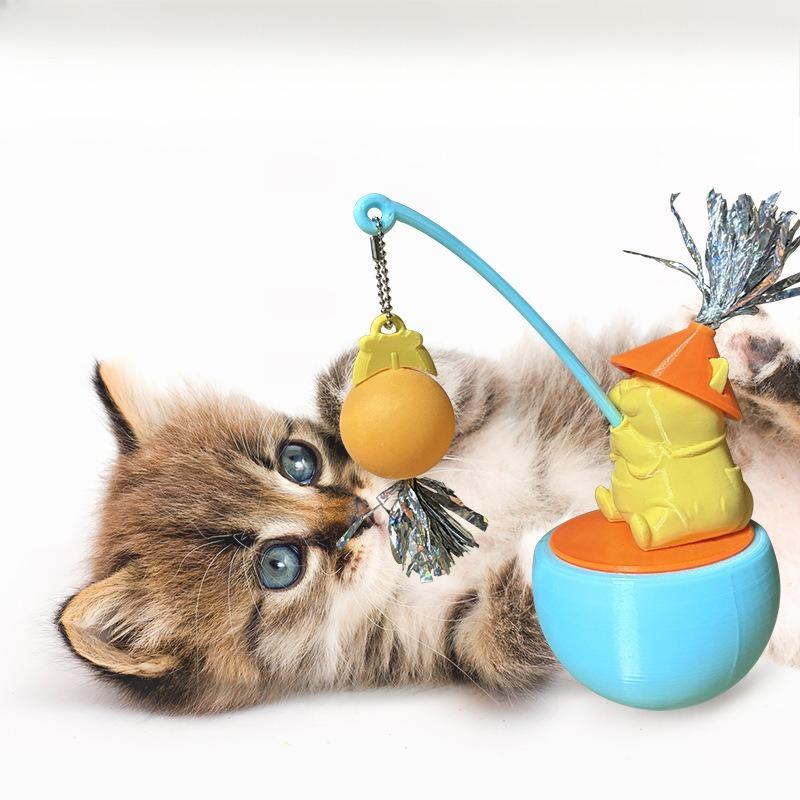 Pet Toys, Cat Toys, Cat Teaser Sticks, Cute Cat Toys, Self-entertaining and Entertaining, Fun Unbreakable Dolls, Cat Scratchers