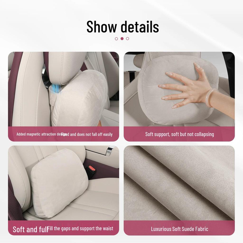 Magnetische Kopfstütze Lendenwirbelstütze für Xiaomi YU7: Bequemes Nackenkissen & Auto-Innenzubehör
