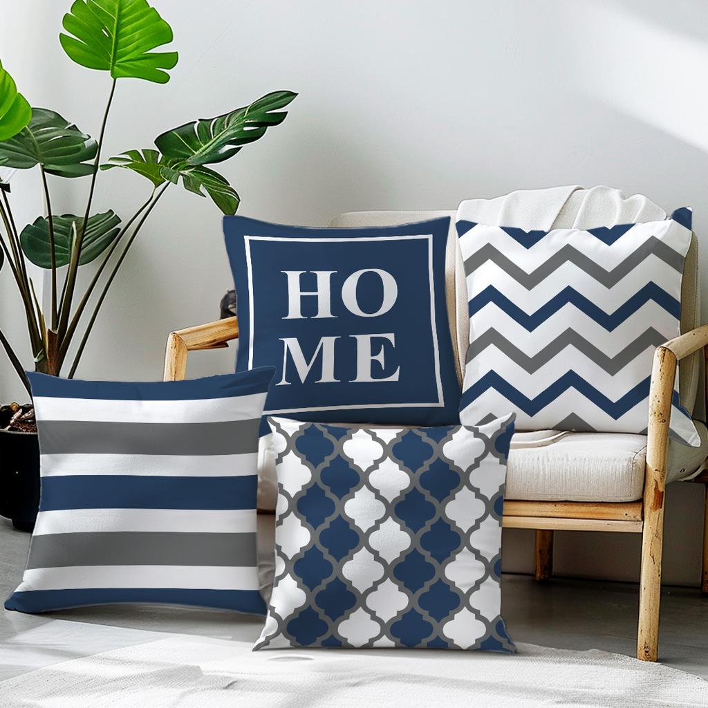 1/4pcs 4 Pcs Home Decorative Pillowcases with Unique Patterns Sofa Cushion Cover Home Bedroom Room Decoration