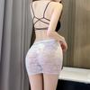 Night Club Sexy Wear Sexy Hot See Through Micro Pencil Skirt Fashion New Lace Black Wrap Hip Mini Skirts Pleated LongClothing for Women
