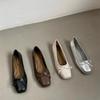 Pantofi cu bowtie, balerini cu vârf pătrat, balerini leneși, pantofi casual confortabili pentru femei, 2025