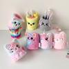 1 Piece Furry Cartoon Unicorn Pencil Holder for Kids Girl Cute Animal Kitten Puppy Sheep Desktop Organizer Makeup Brush Box