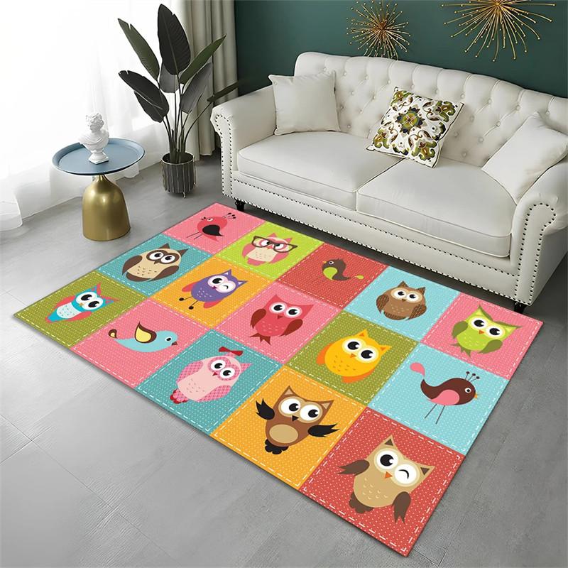 Cartoon Alphabet Animal Carpet For Early Education Classroom Playroom Decor Children Crawling Area Rug Non-slip Bath Floor Mat