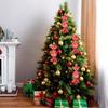 6Pcs Candy Cane Ornament Christmas Hanging Lollipop Pattern Decoration with Rope for Holiday Decor Photo Booth Props