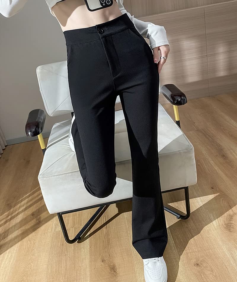 PAGASUS Center Seam Slit Stretch Long Comfortable Suitable for Tall and Short Loose Elegant No Women's Leggings, Pants, Fit, People, Spring, Summer,