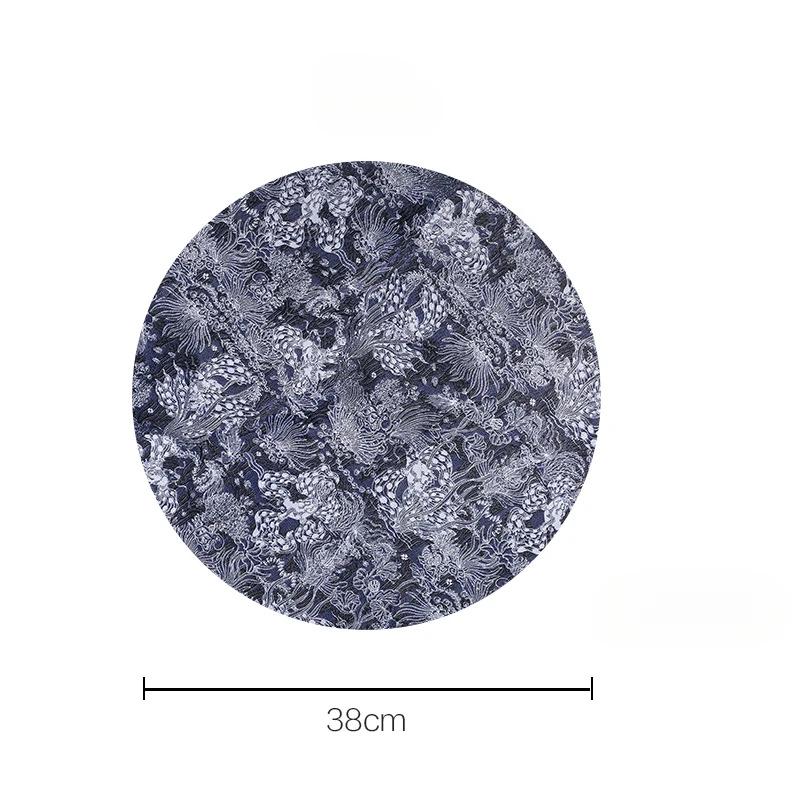 Embossed PVC Placemat Insulation Pad, Anti-Scald Table Protector, Oil-Resistant Leather Dining Mat, Bowl Pad for Kitchen Use