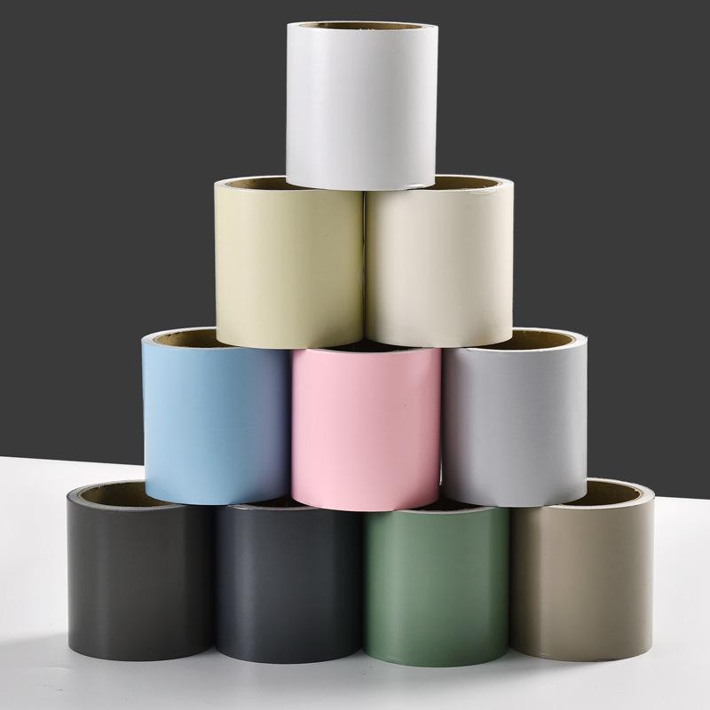 1PC 196.85in Home Decor Vinyl Decals Self-adhesive Baseboard Wall Border Stickers Waist Line Wallpaper Skirting Line