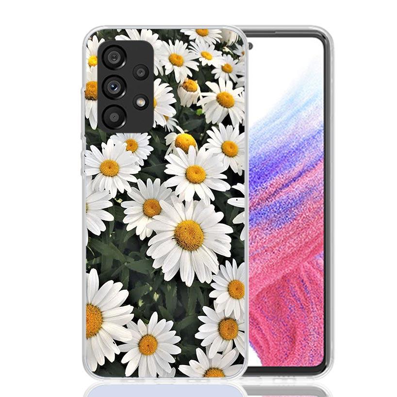 Daisy Daisies Art Floral Phone Case For Samsung Galaxy A13 A14 A15 A16 A53 A54 A55 A56 A33 A34 A35 A36 A23 A24 A25 A26 A05S A04S