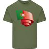 Curled Portugal Flag Portuguese Day Football Unisexs Light Cotton TShirt