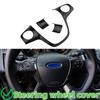 ABS Car Steering Wheel Trim Cover Sticker Decoration for Ford Focus 3 MK3 Sedan Hatchback Kuga Escape 2012 2013 2014