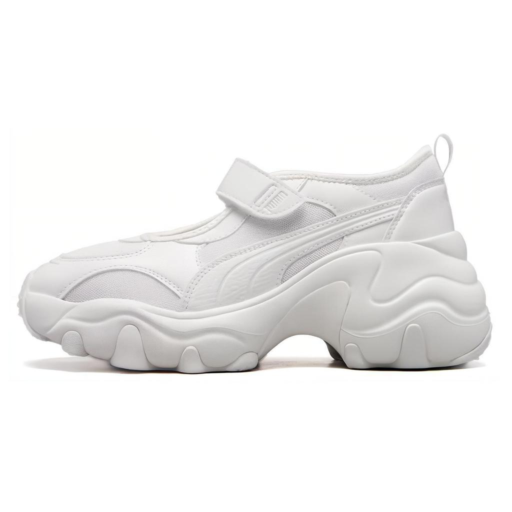 Puma Pulsar Wedge Sandal Warm White Women Sneakers Silver 398677-01