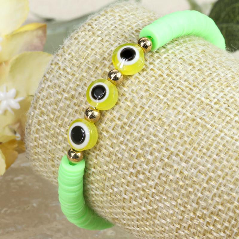 Evil Eye Crystal Beaded Adjustable Bracelet for Boys & Girls