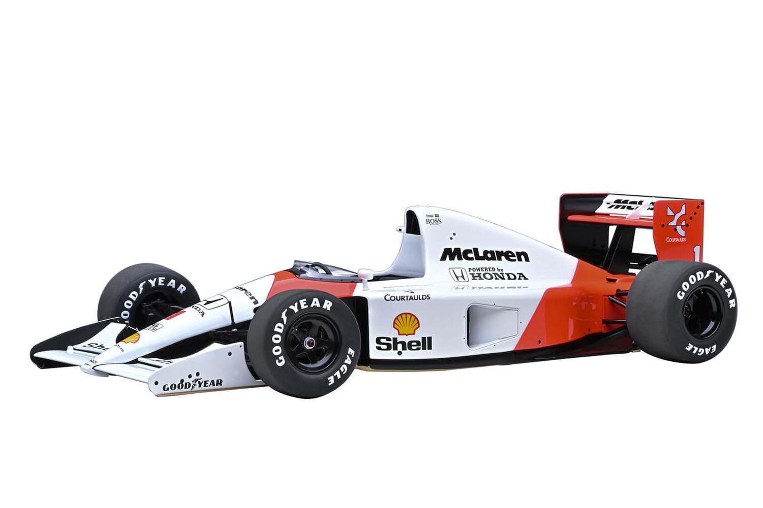 

AUTOart Scale McLaren Honda Japanese Grand Prix 1991 Ayrton Senna logo 1/18 MP4/6 #1 (McLaren included)