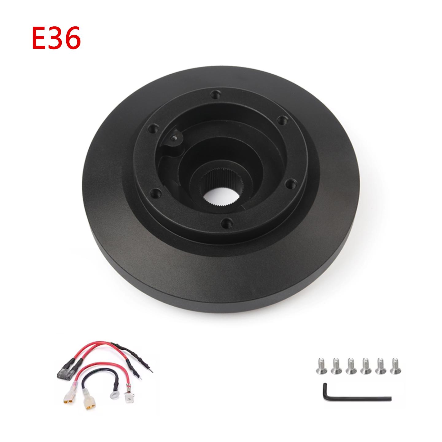 Aluminum Short Boss Hub Adapter Kit Quick Release Hub Adaptor Kit for BMW E36 318 325 328 840 850 E39 M3 Z3 Steering Wheel E36H