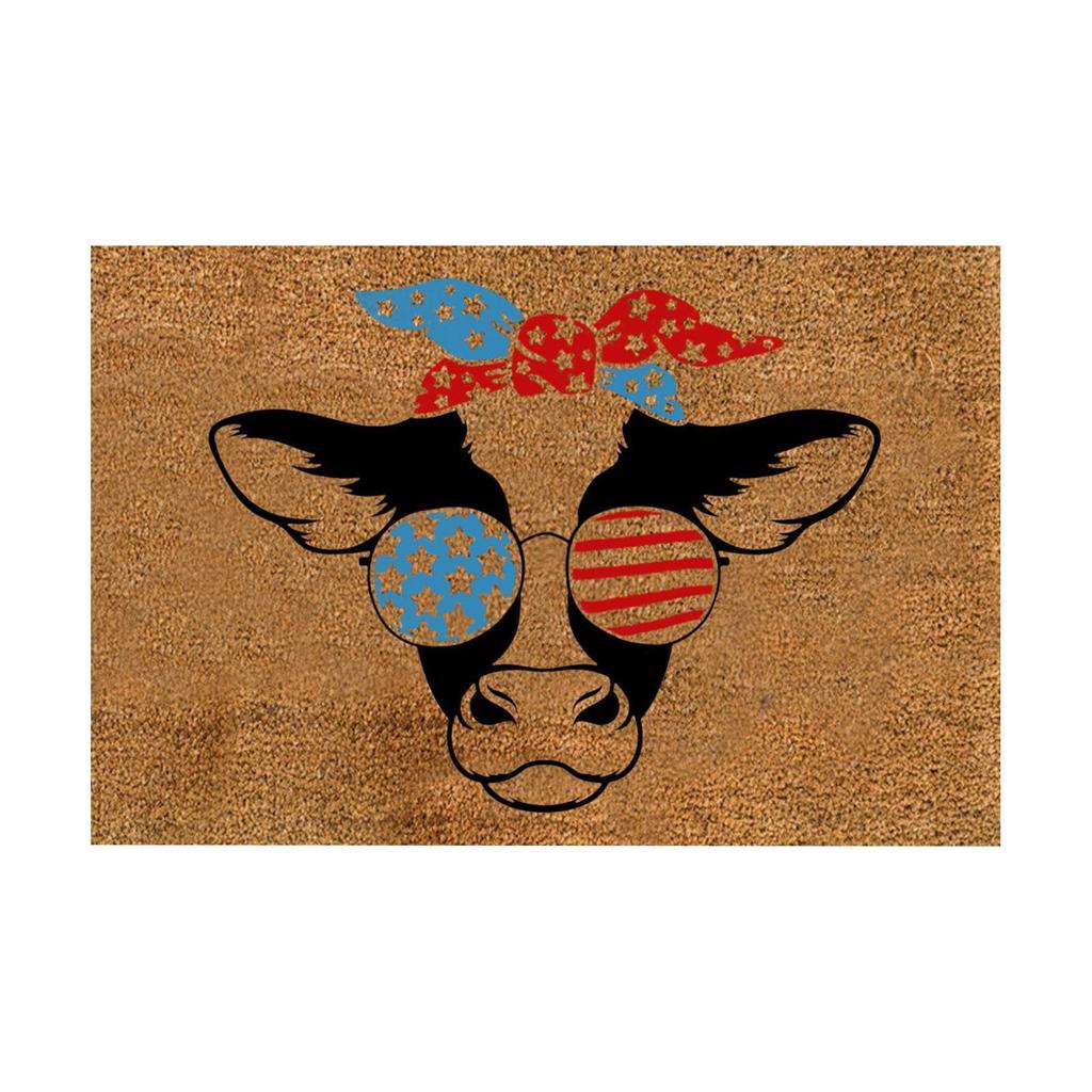 Independence Day Decorative Door Mat - Indoor Outdoor Carpet Home Floor Mat - Rubber Entrance Bathroom