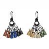 6pcs Kits Practical Webfoot Octopus Squid Jig With Carabiner Umbrella Egi Hooks Cover Bait Protector Fishing Accessories