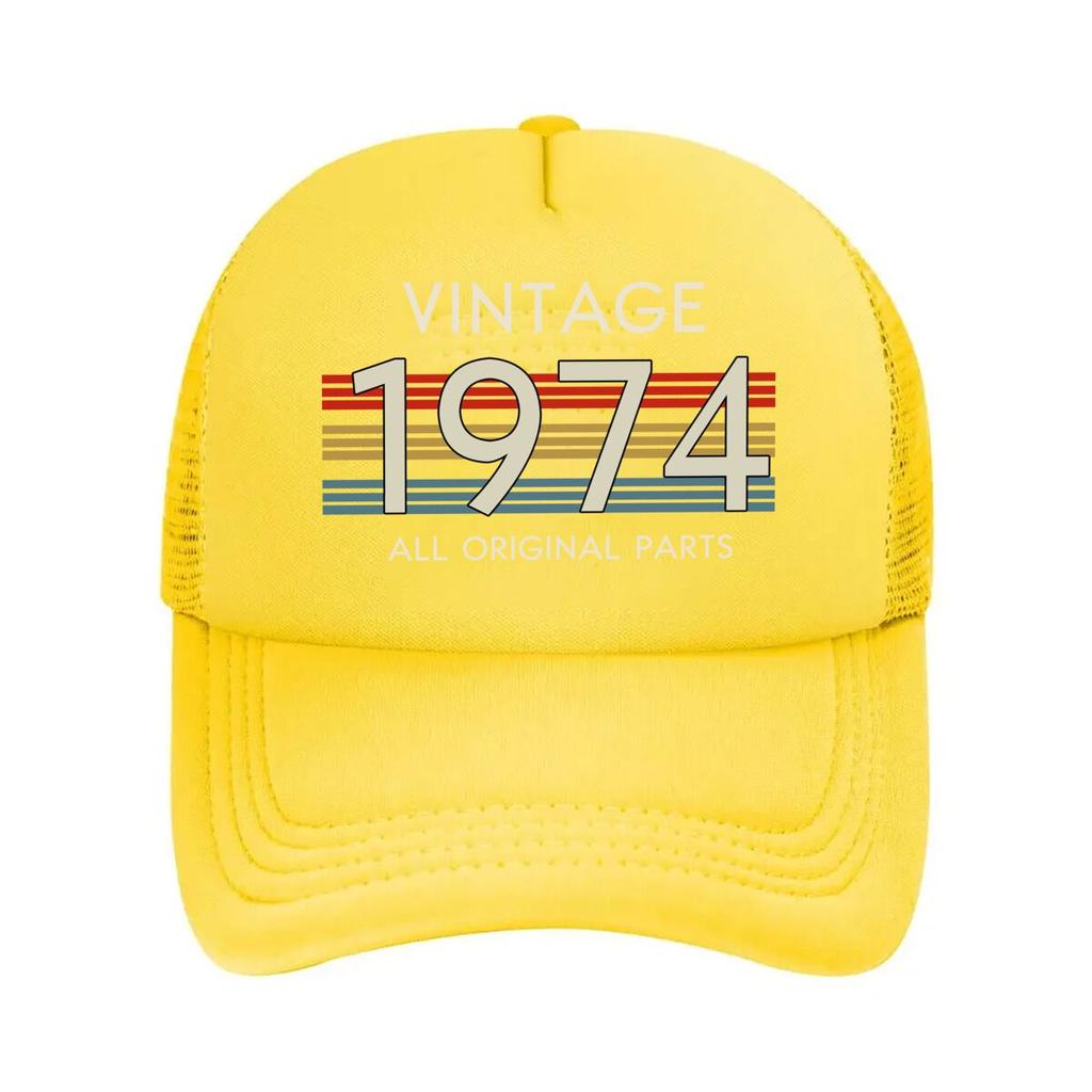 Vintage  All Original Parts Design Mesh Baseball Caps Unisex Women Retro Sun Breathable Snapback Caps Dad Spring Hats