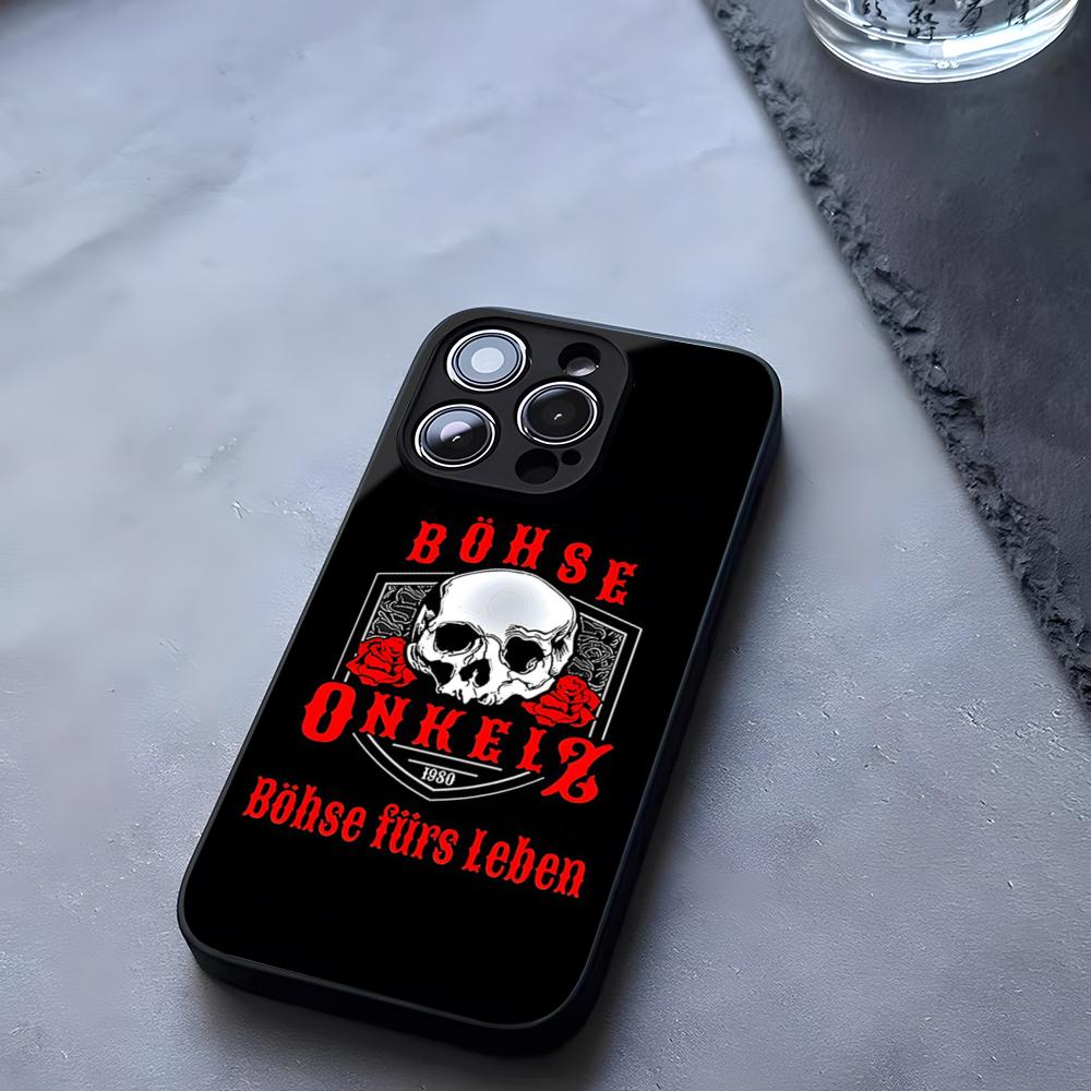 Band B-Bohse OnkelzS Hot Phone Case Tempered Glass For IPhone 17 13 14 16 12 15 11 Pro Max Plus Mini X XR SE2020 Coque