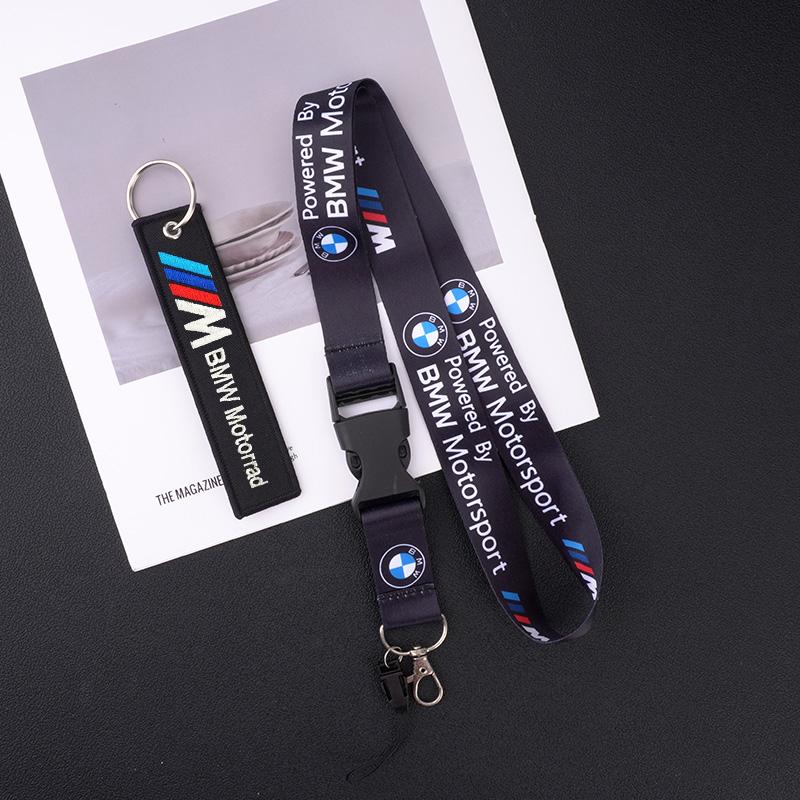 NDQB9 Mobile Phone Motorcycle Car Neck Strap Lanyard Keychain For Bmw E46 E36 G20 E90 E60 F30 F10 E39 X1 M Performance Car Accessories