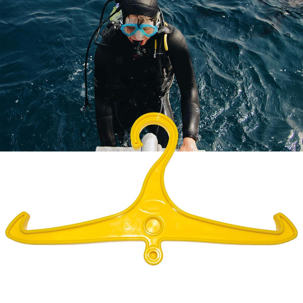 Scubas Diving Wetsuit Hanger with Din Threads NonSlip BCD Hanger Wetsuit Drysuit Coat Hanger for Dry Clothes Enduring