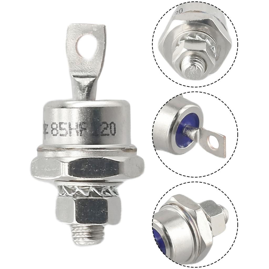 1 Pair 85A 1200V Negative Anode Stud Mount Diode Rectifier 85HF120+85HFR120 For Welding Machines Accessories