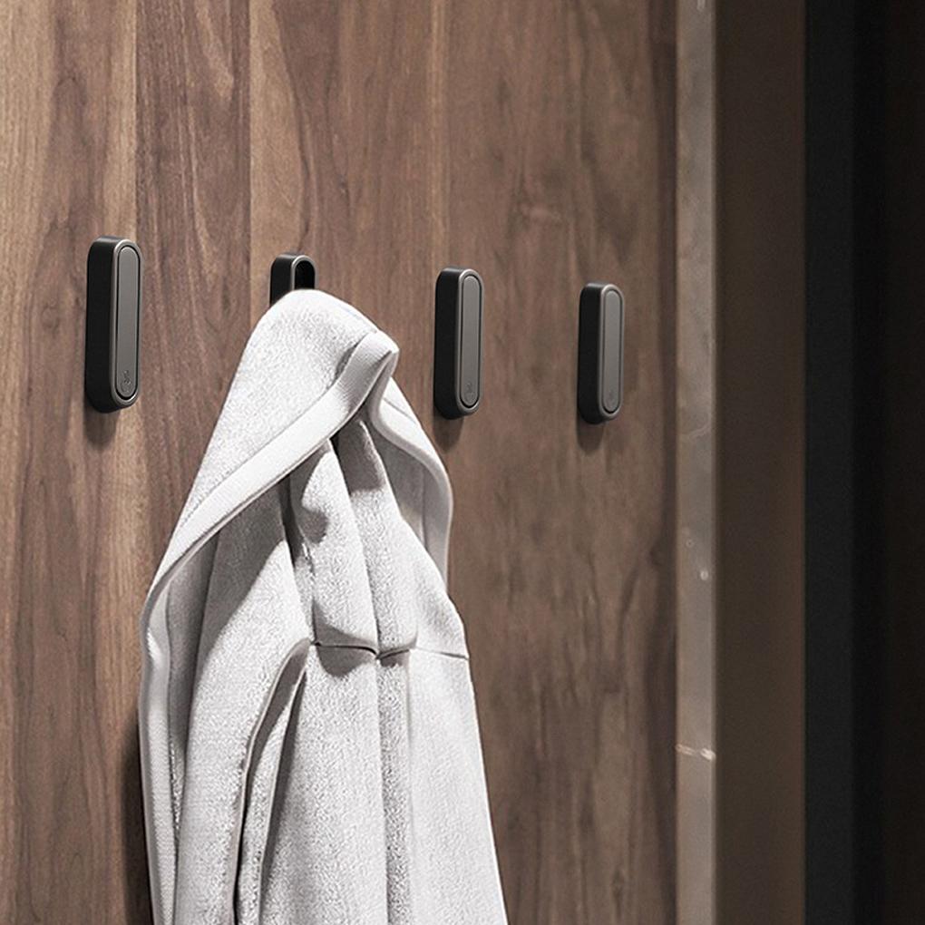 4pcs Zinc Alloy Coat Hook Wall Mount Durable Alloy Construction Space-saving For Bathroom
