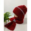 Scarf Integrated Hat Winter Women's New Scarf Hat Warm Knitted Headgear Plush Thickened Wool Hat Knitted Hat