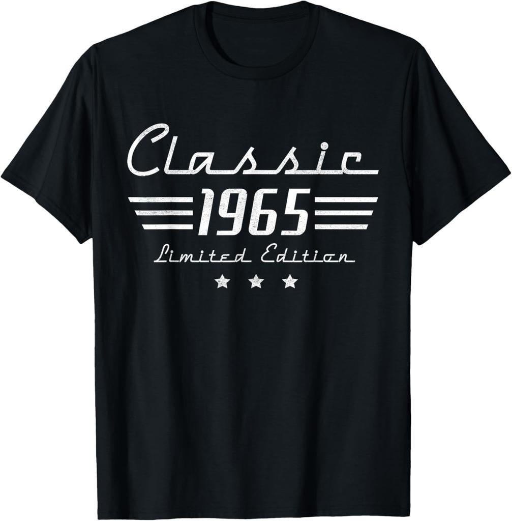 60 Year Old Gifts Unisex Vintage Classic Car 1965 60th Birthday TShirt Short Sleeve Unisex Summer Streetwear Tops Camiseta