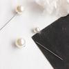 Frauen Mode Doppel Faux Perlen Brosche Safty Pin Strickjacke Schal Clip Abzeichen Geschenk