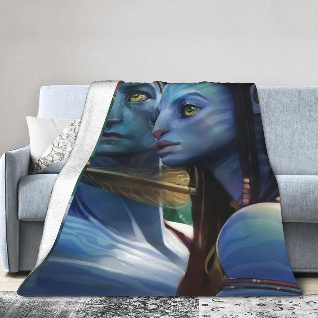 Avatar Sci-Fi Film Wool Blankets Fashion Throw Blankets for Bed Sofa Couch 150*125cm Bedspreads