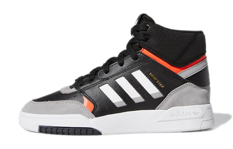 

Adidas Originals Drop Step J Mid top Детские скейтбордические кроссовки Черный Серый Белый Подростки EE8756 37⅓