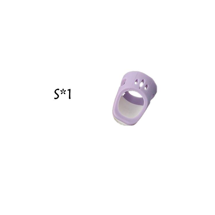 Sewing Thimbles with Silicone Finger Sleeve for Sewing Finger Thimble for Cross Stitching 1pc