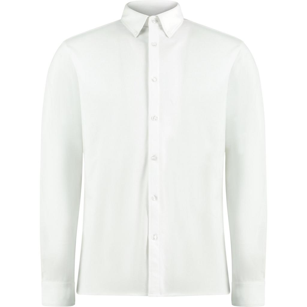 Kustom Kit Mens Superwash 60Â°C Tailored Long-Sleeved Shirt