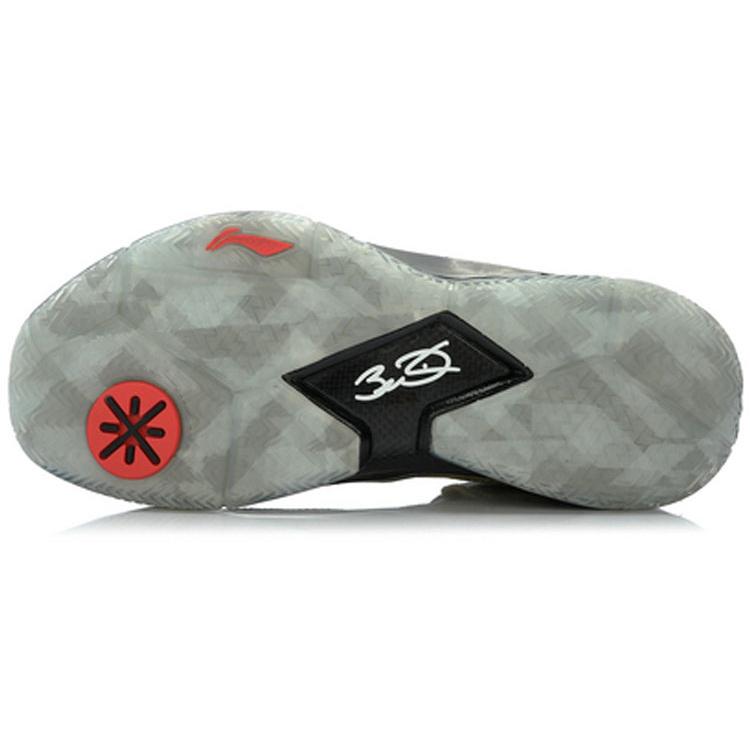 Li Ning WOW 3 Cushioning Slip Resistant Abrasion Resistant Mid top Basketball Shoes Men's Brown Yellow Black ABAJ013-7