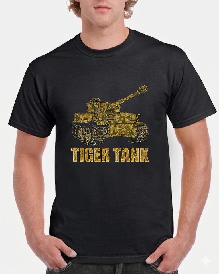 Limited Edition Tank Tiger I German WWII Army T-Shirt M