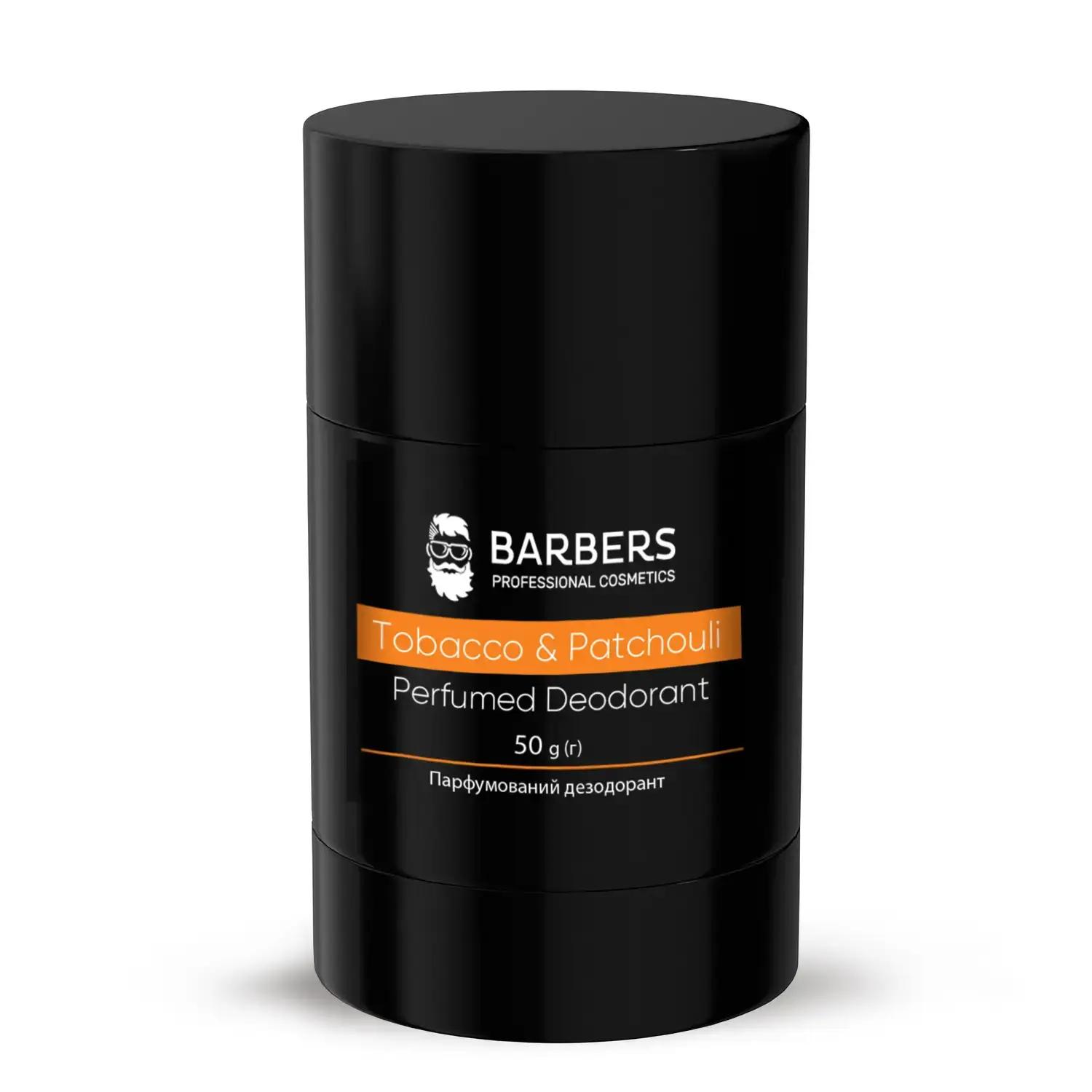 

Парфумований дезодорант Tobacco & Patchouli Barbers 50 г