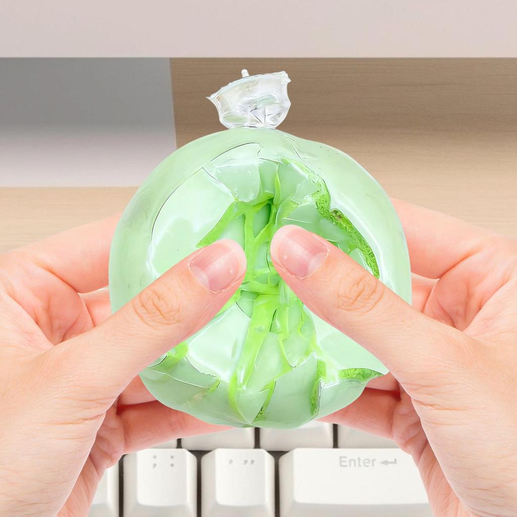 Adults Crispy Stress Relief Toy Wax Coating Pinch Toy Crunchy Slow-Rebound Wax Squeezable Toy Squeeze Sensory Fidget Crispy Ball