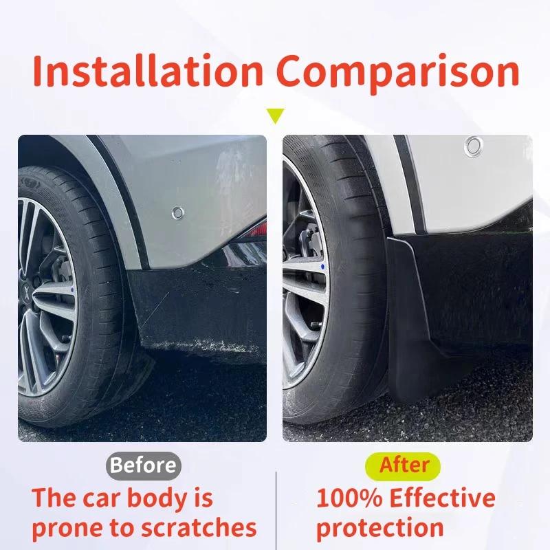 4PCS High Quality Mudguards Fenders Mud Guard Splash Guards for Xpeng G6 2025 2025 2025 Accessories Car-styling Car Parts