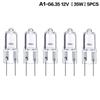 5Pcs G6.35 12V Halogen Lamp 20W 35W 50W Bulb LED Bulbs Ecological Halogen Bulbs For Cooker Lighting Signal Lights Track Capsules