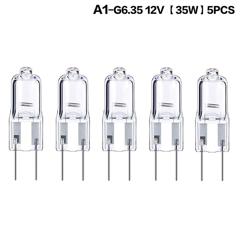 5Pcs G6.35 12V Halogen Lamp 20W 35W 50W Bulb LED Bulbs Ecological Halogen Bulbs For Cooker Lighting Signal Lights Track Capsules