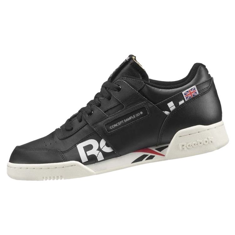 Reebok Workout Plus Low Top Sneakers Men Sneakers Black White DV5051