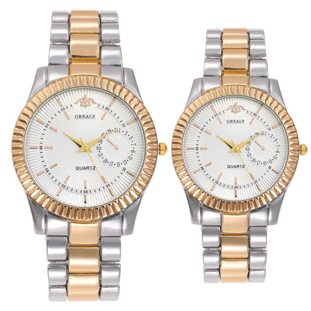 Women's & Men's Fashion Quartz Watch with Alloy Strap