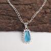 Swiss Blue Topaz Stone 925 Silver Daughter Gift Engagement New Pendant Jewelry PP-54-7