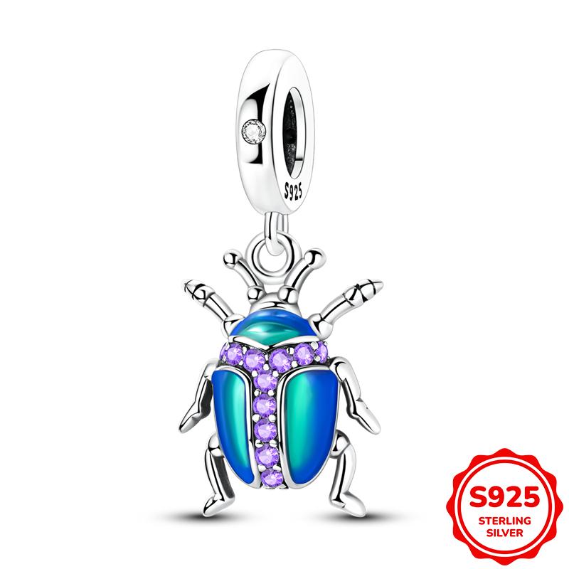 New Original Copper Animal Pendant Charm Beads Fits 3Mm Bracelet Necklace For Women Luxury Diy Jewelry Making