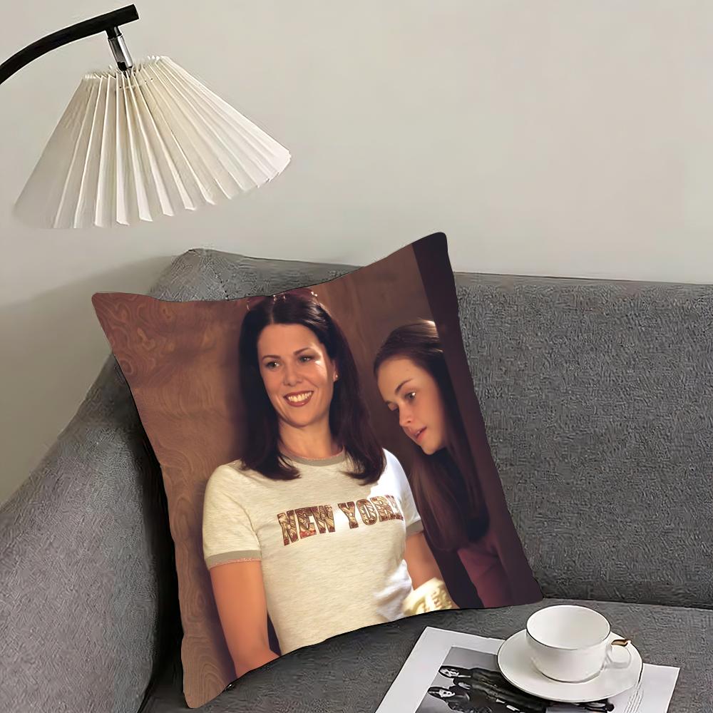 GGilmore GirlsS TV Series Cushion Cover Pillowcase Ultra Soft Skin Friendly Fabric Cloud Like Comfort  Concealed Zipper