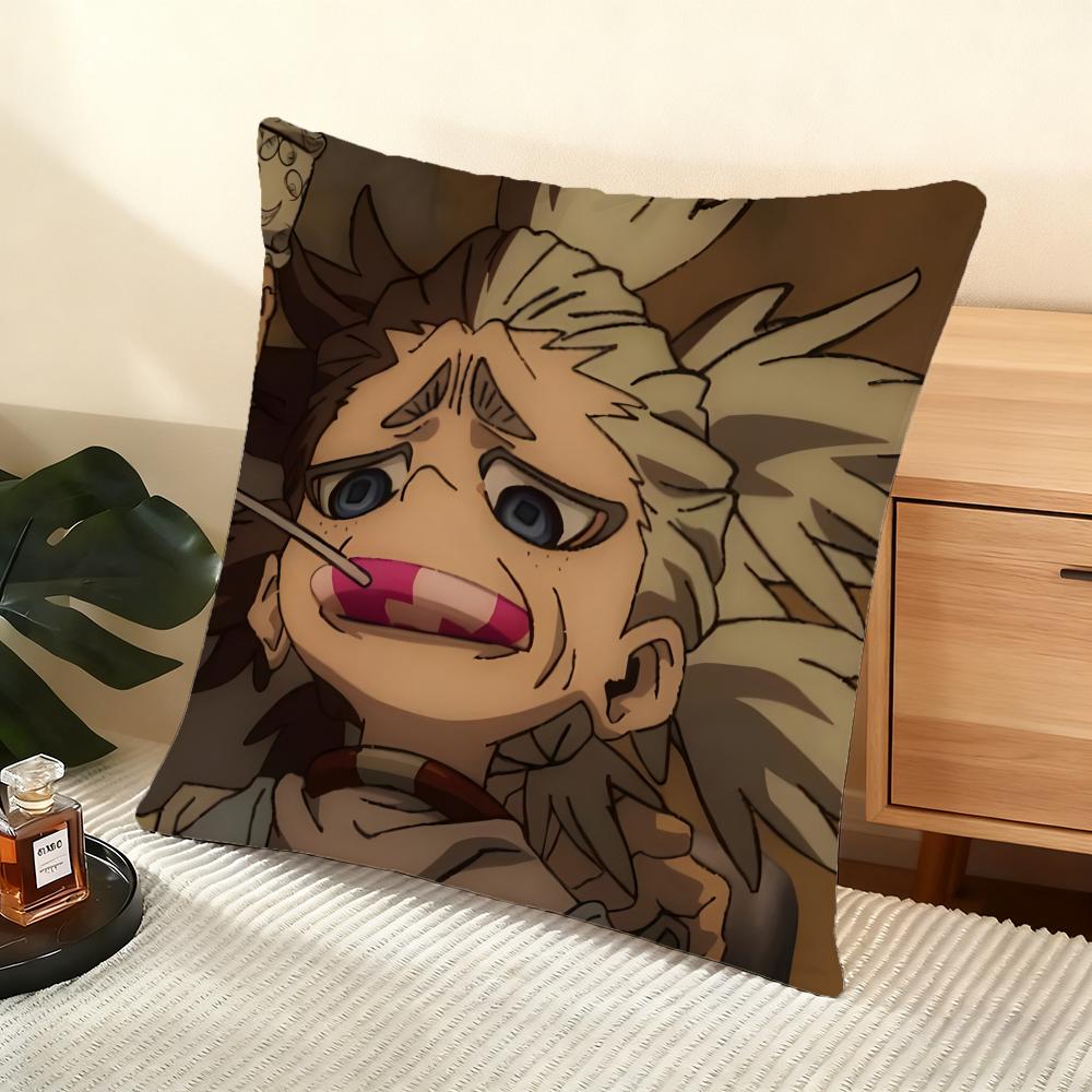 Anime G-Gachiakuta Cushion Cover Soft Short Plush Pillow Cover Smooth Cozy Texture Aesthetic Cushion Case Home Decor
