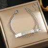 Colorfast Korean-Japanese Titanium Steel Women's Bracelet - Versatile, Fashionable Hand Jewelry.